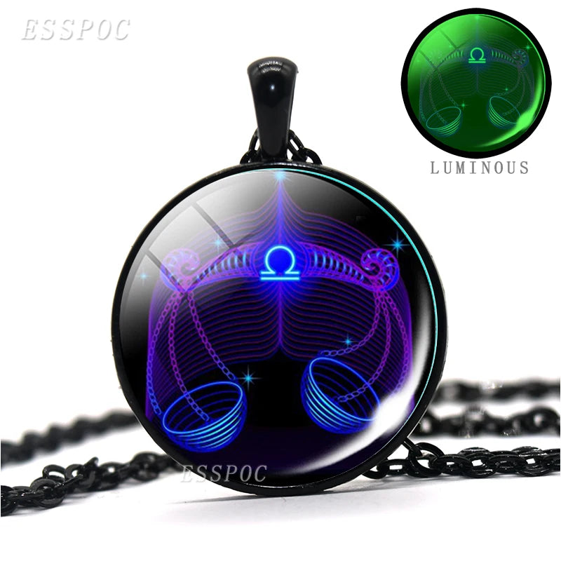 Zodiac Signs Luminous Glass