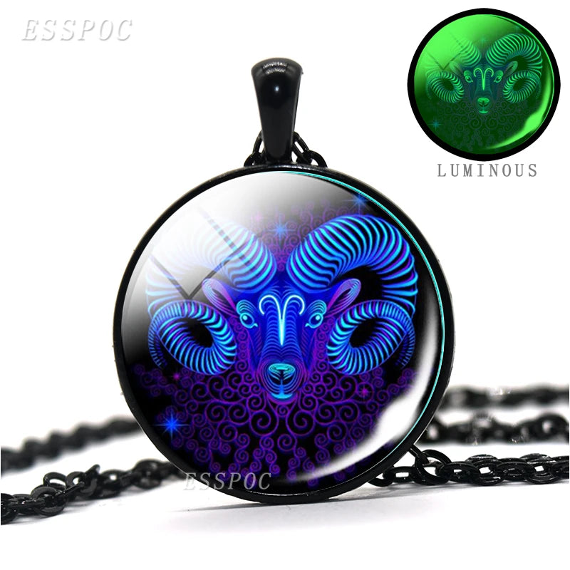 Zodiac Signs Luminous Glass