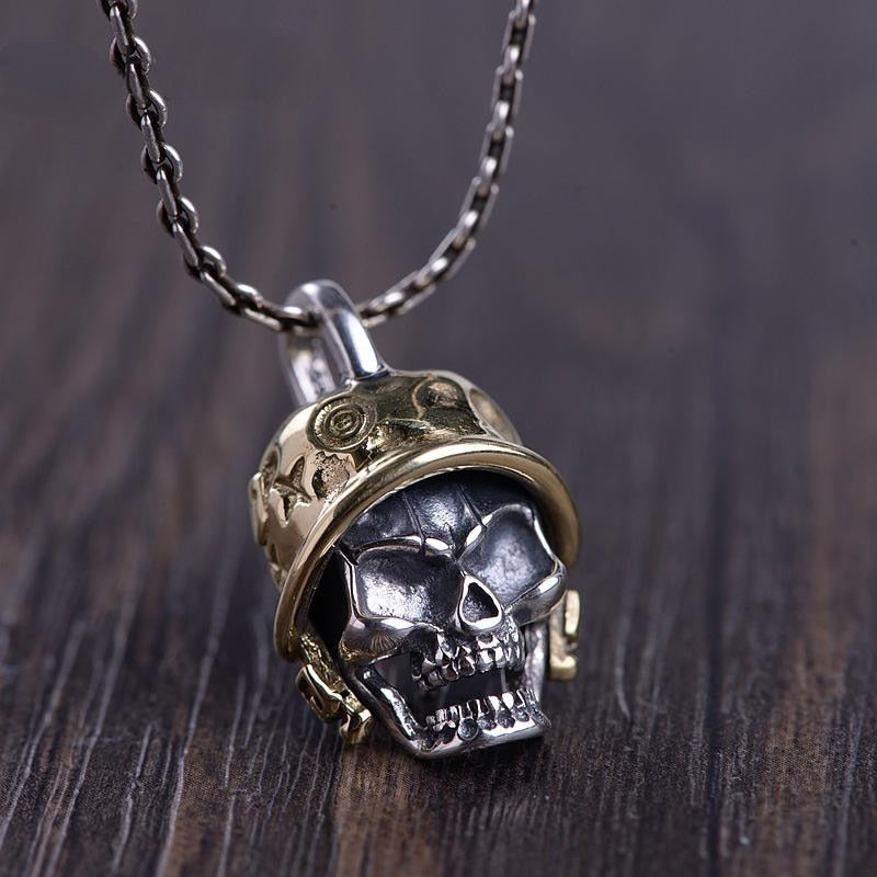 Creative Silver gold Skull Necklace