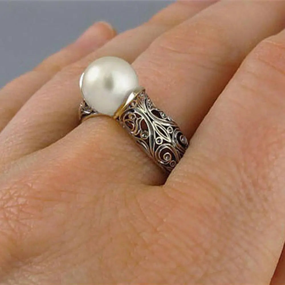 White Pearl Ring