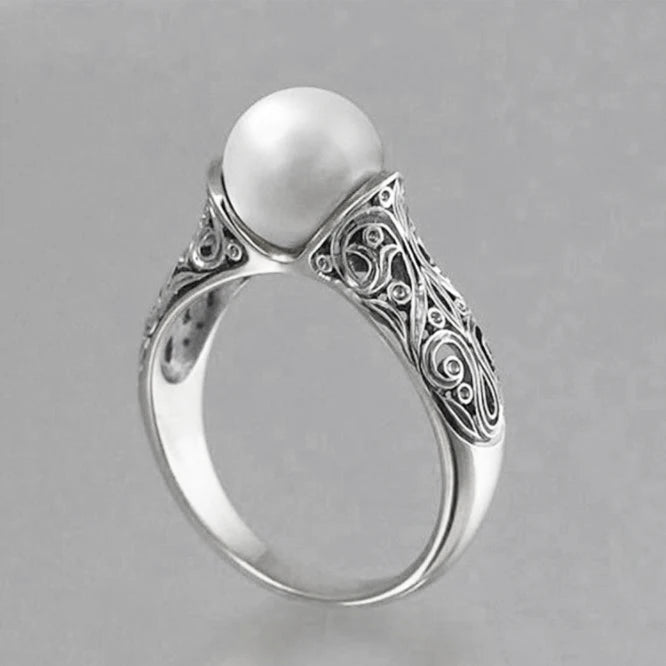 White Pearl Ring