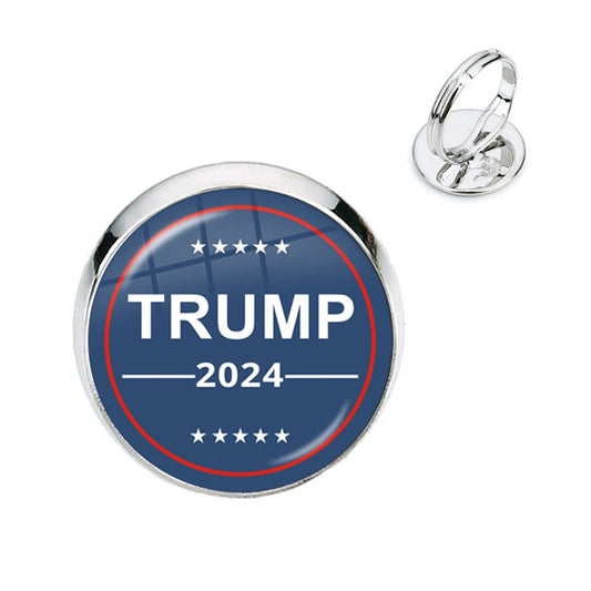 Trump Glass Cabochon Rings