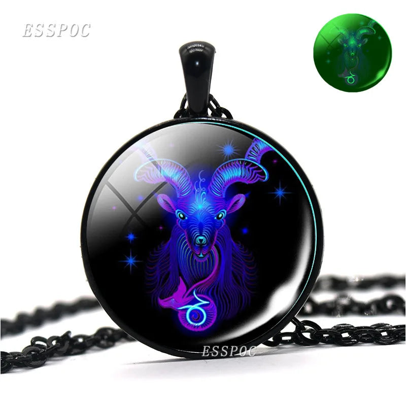 Zodiac Signs Luminous Glass