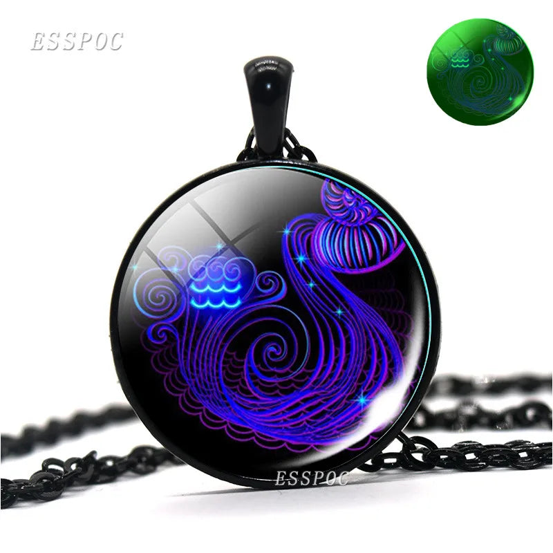 Zodiac Signs Luminous Glass