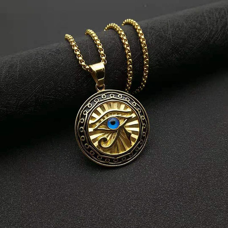 Men Horus Blue Eye Necklace