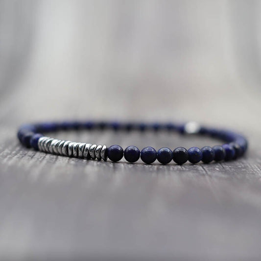 4mm Small Beads Lapis Lazuli Stone Bracelet