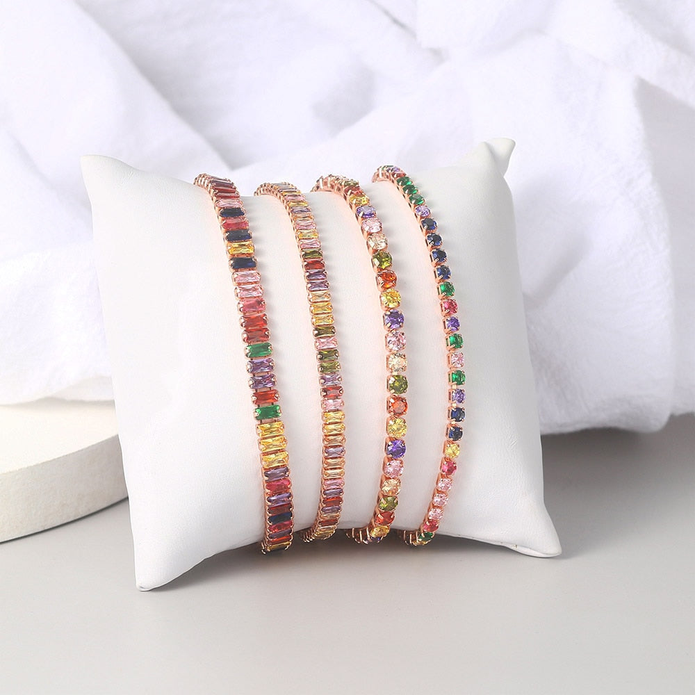 Multicolor Tennis Bracelets