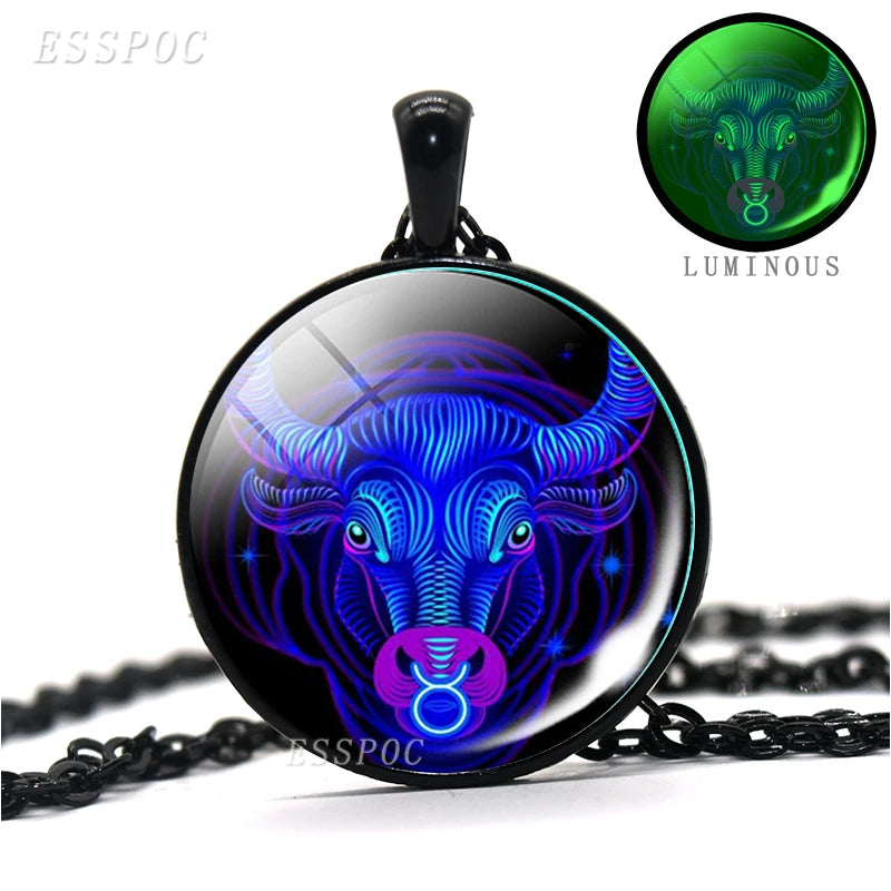 Zodiac Signs Luminous Glass