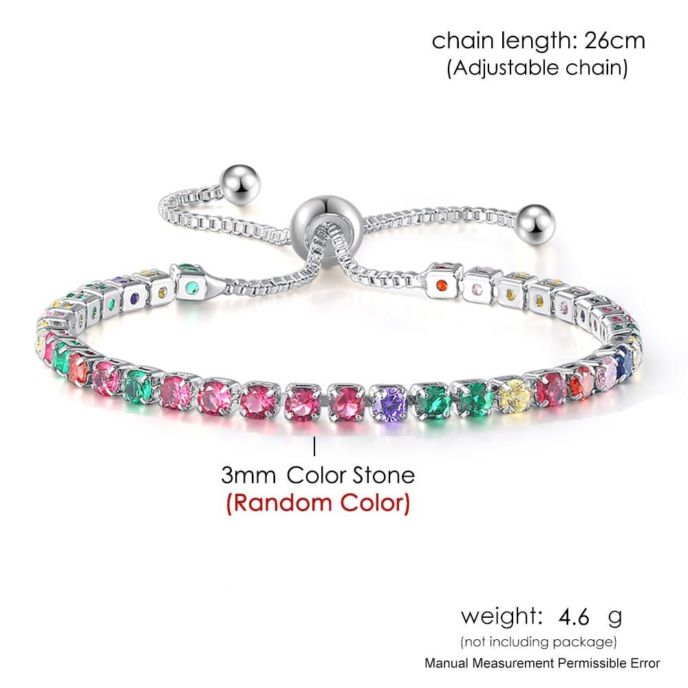 Multicolor Tennis Bracelets