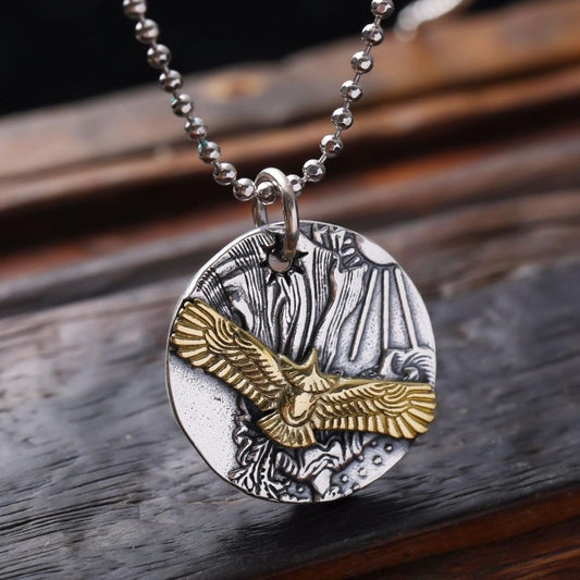 Creative flying eagle Necklace