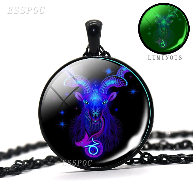 Zodiac Signs Luminous Glass