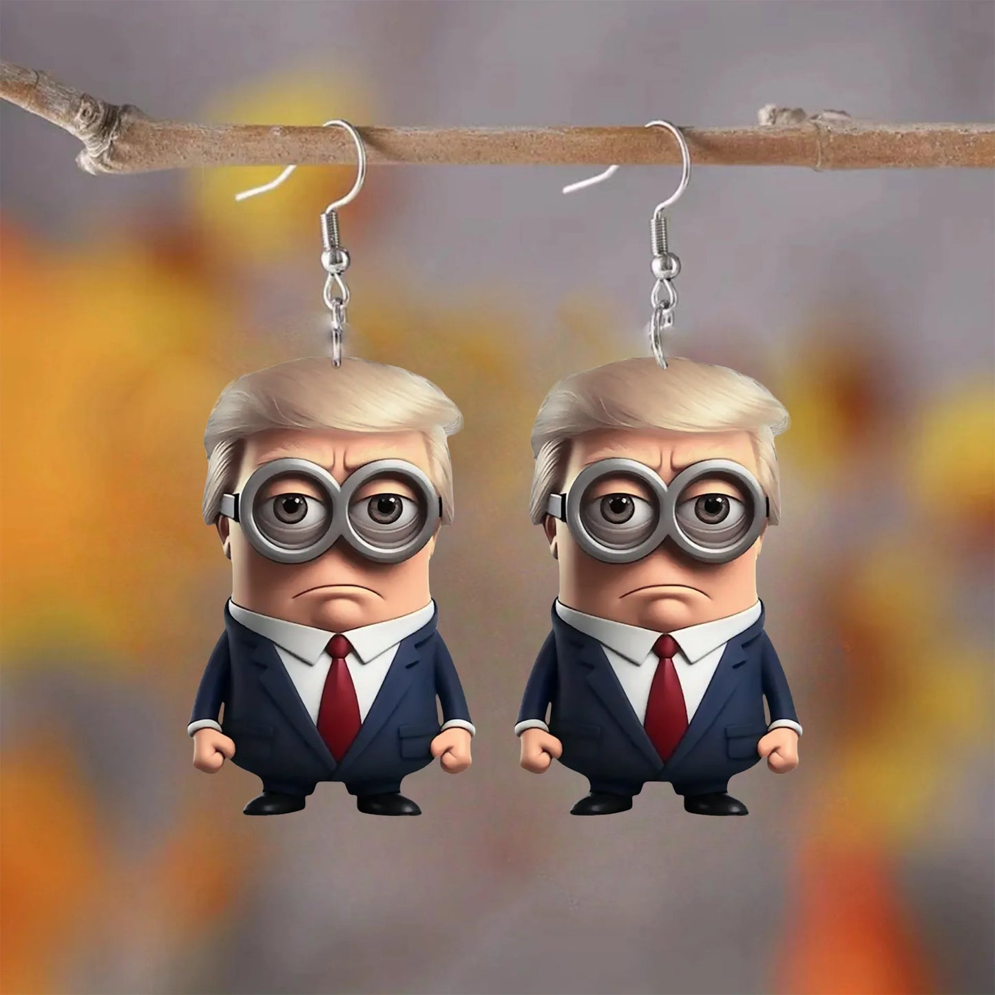 1 pair of Trump earrings