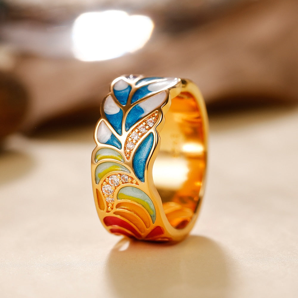 Handmade Enamel Ring