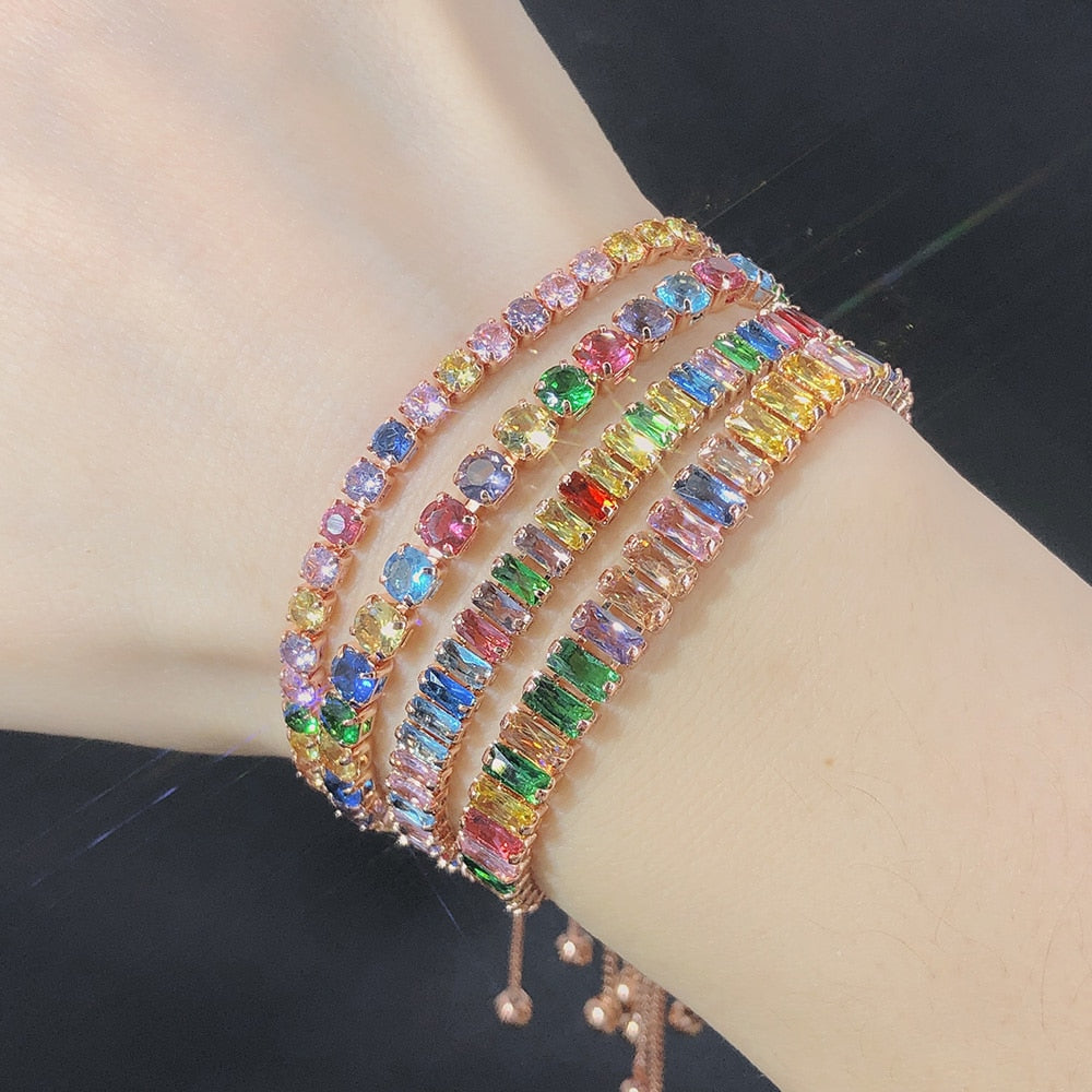 Multicolor Tennis Bracelets