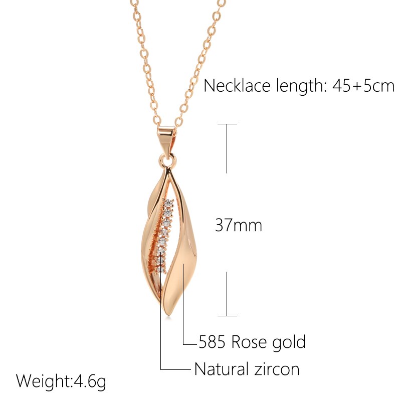 Rose Gold Long Necklace