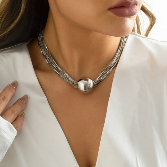 Silver Chunky Chain Necklace