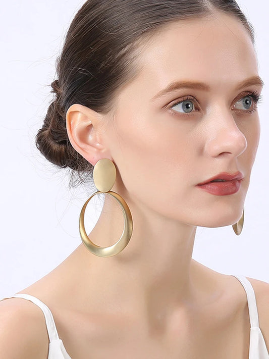 Big Round Clip Earrings