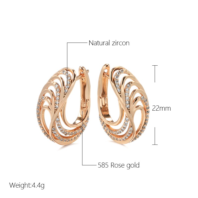 Elegant Zircon Earrings