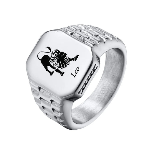 Zodiac Signet Rings for Men