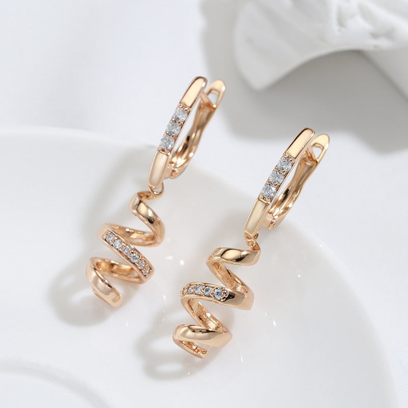 Rose Gold Drop Earrings