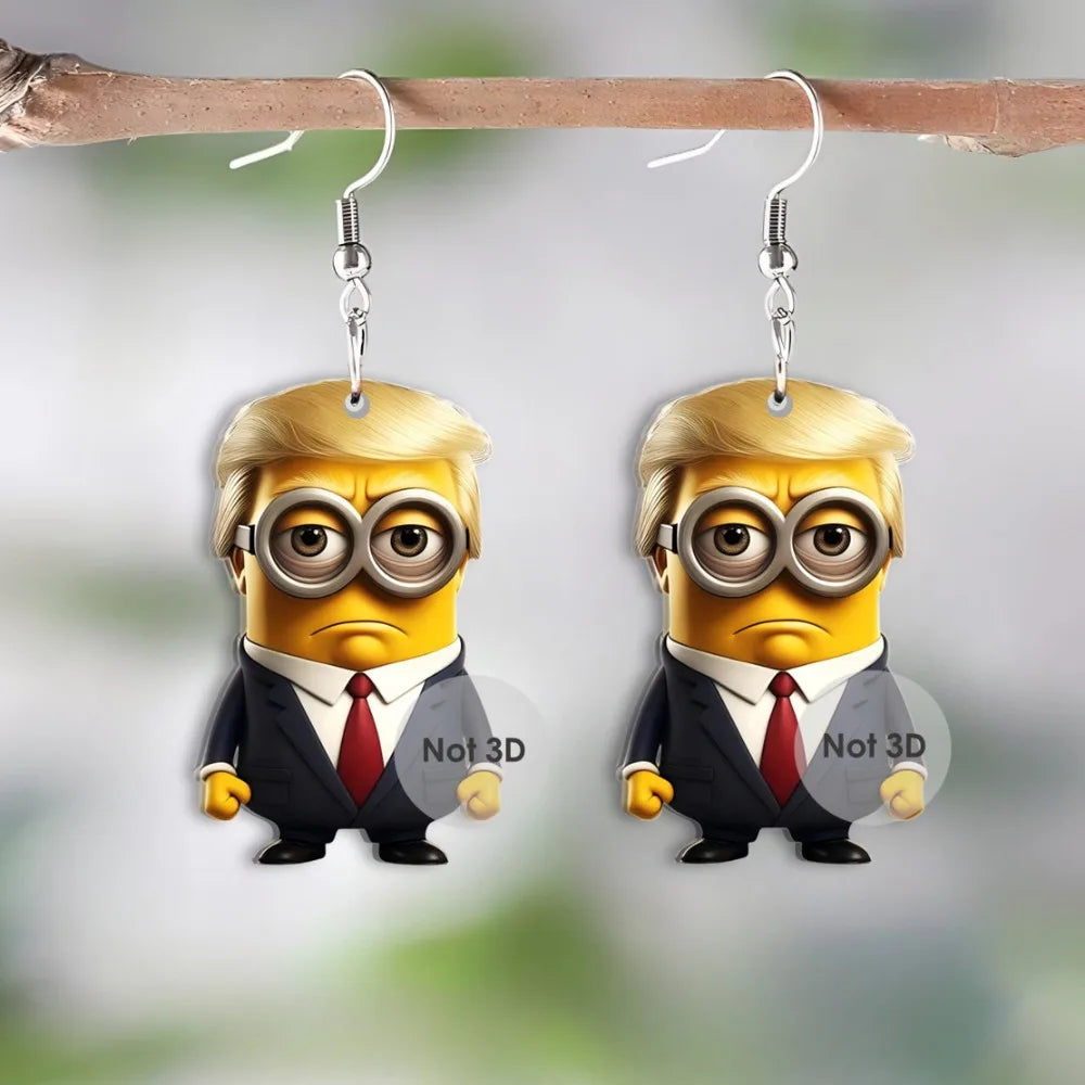 1 pair of Trump earrings