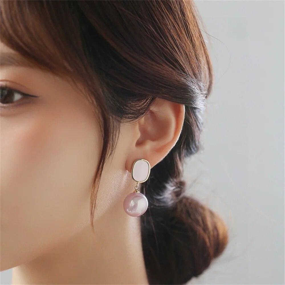 Big Fine Elegance Pearl Earrings For Women