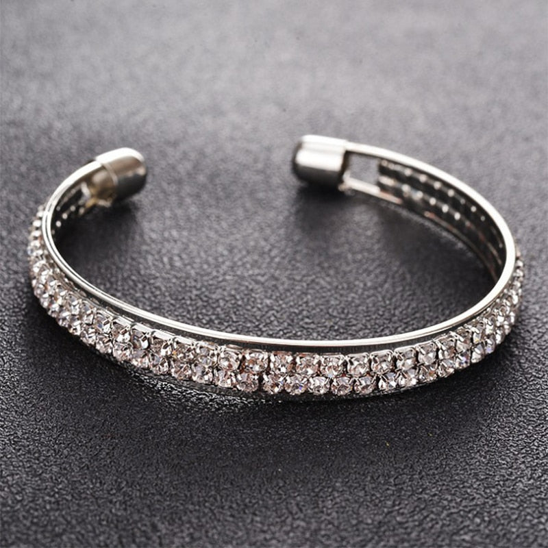 Elegant Open Silver Bangles