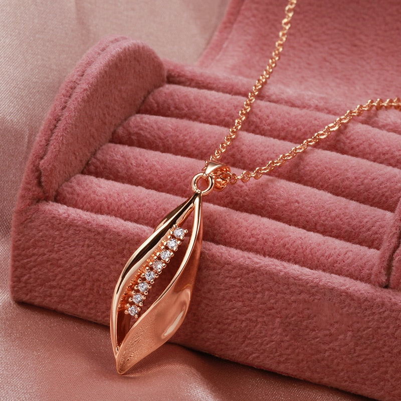 Rose Gold Long Necklace