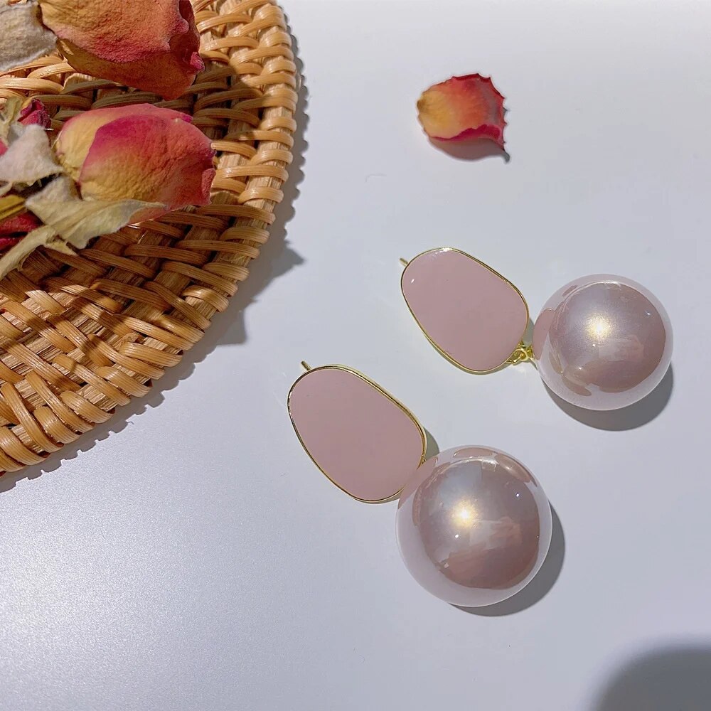 Big Fine Elegance Pearl Earrings For Women