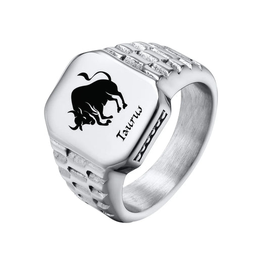 Zodiac Signet Rings for Men