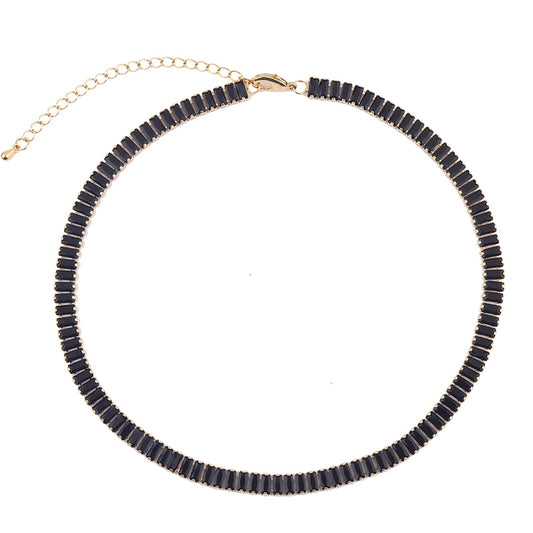 Black CZ Necklace