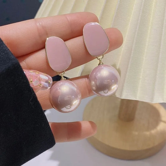 Big Fine Elegance Pearl Earrings For Women