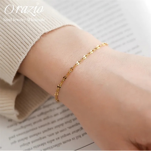 14K Gold Plated Chain Bracelets