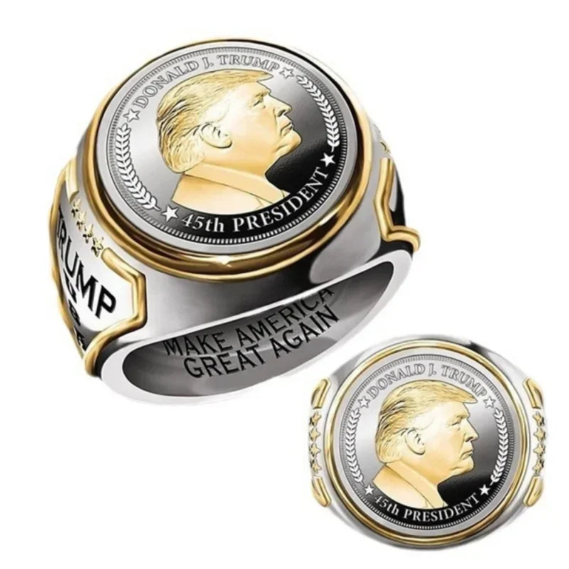 US President Trump ring