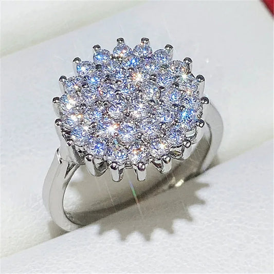 Flower Luxury Fashion Wedding Ring