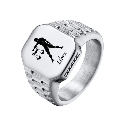 Zodiac Signet Rings for Men