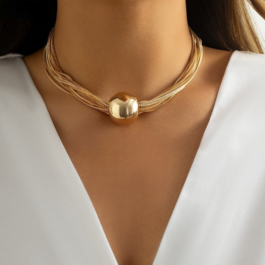 Golden Chunky Chain Necklace