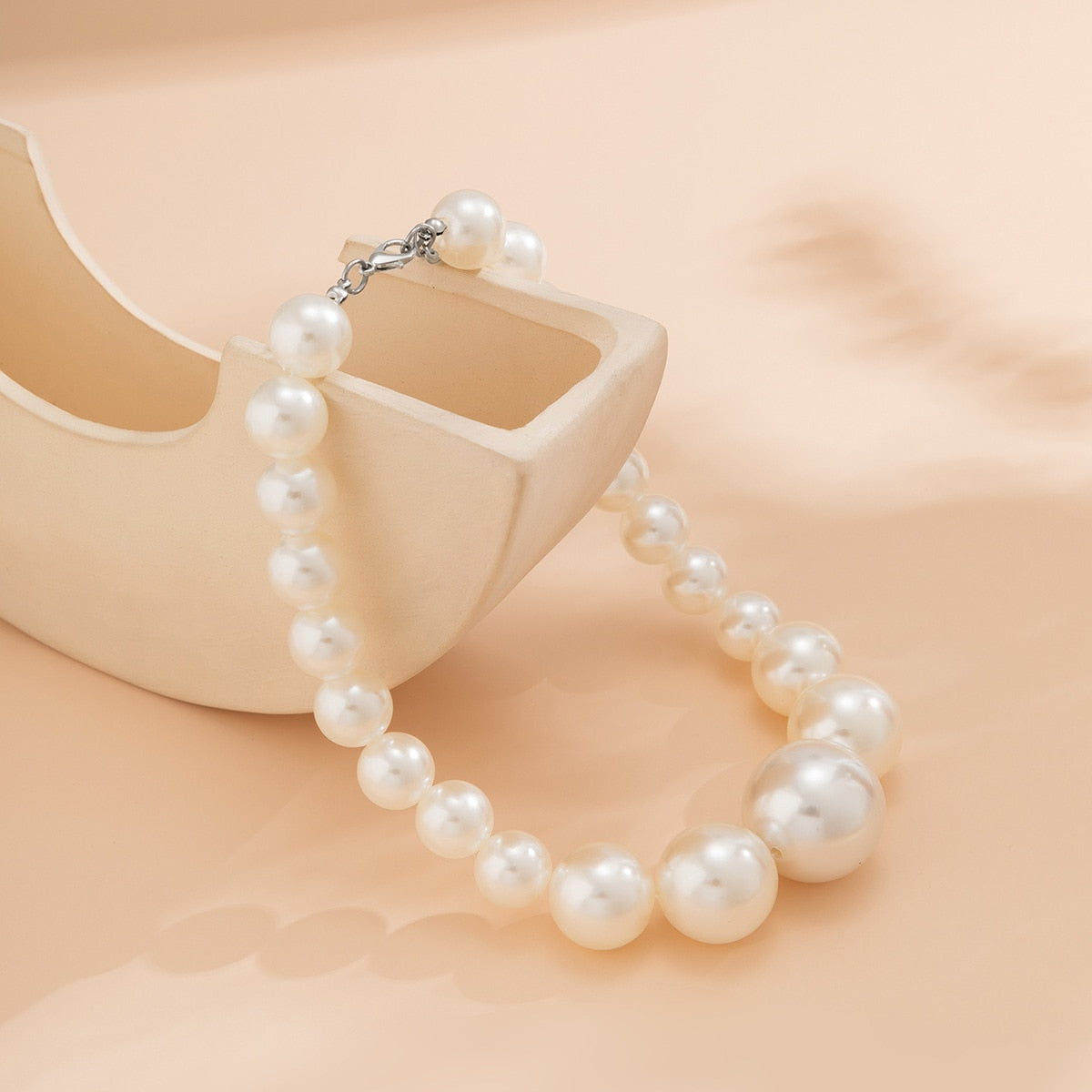 Big Pearl Jewelry Bridal Necklace Sets