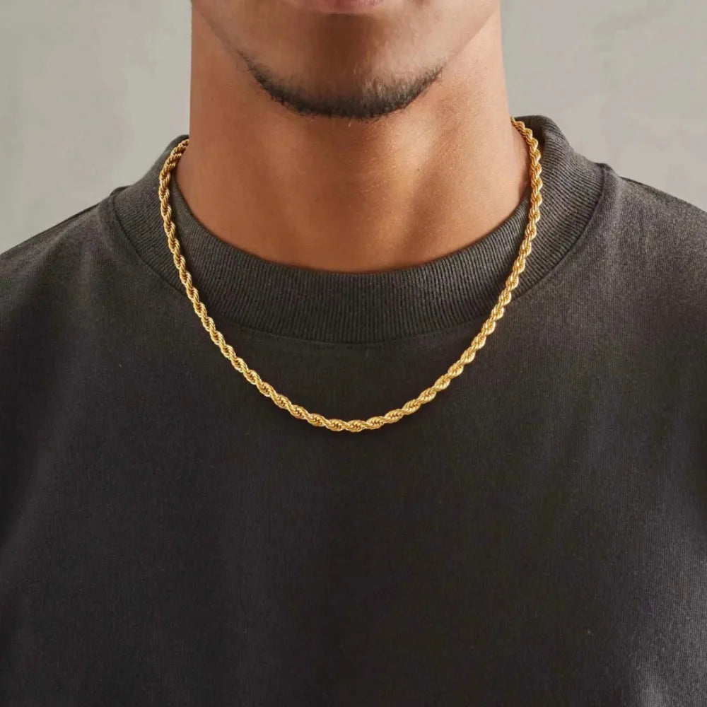 18K Gold Rope Chain