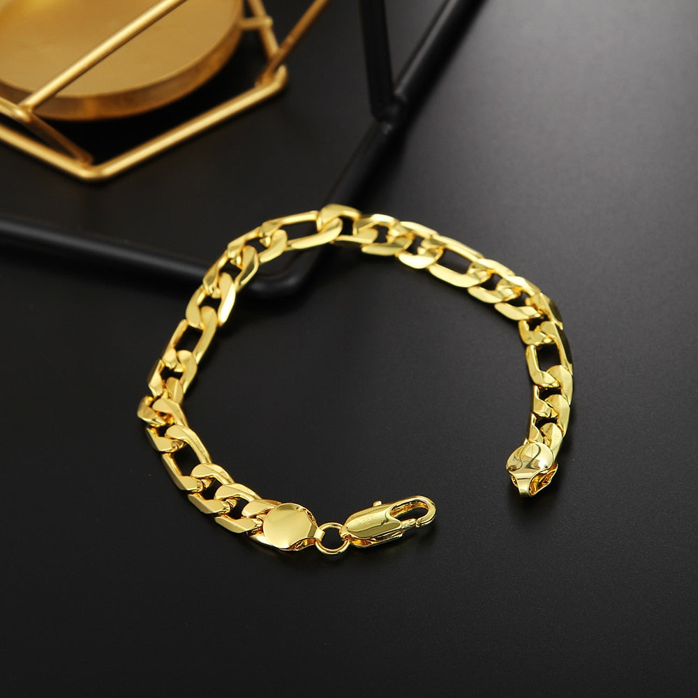 925 Sterling Golden 8MM bracelet