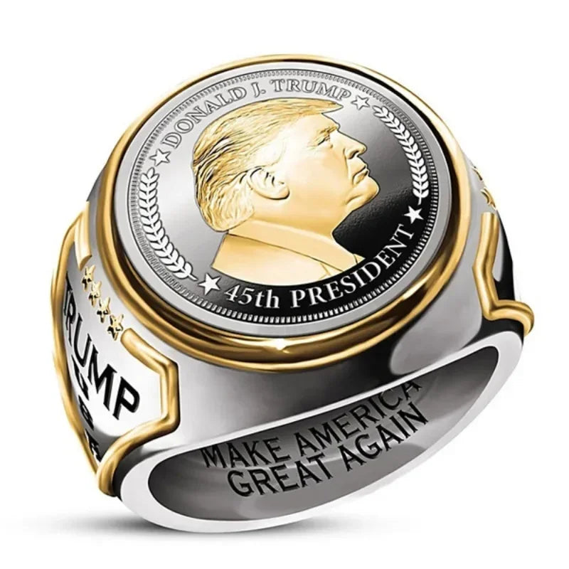 US President Trump ring