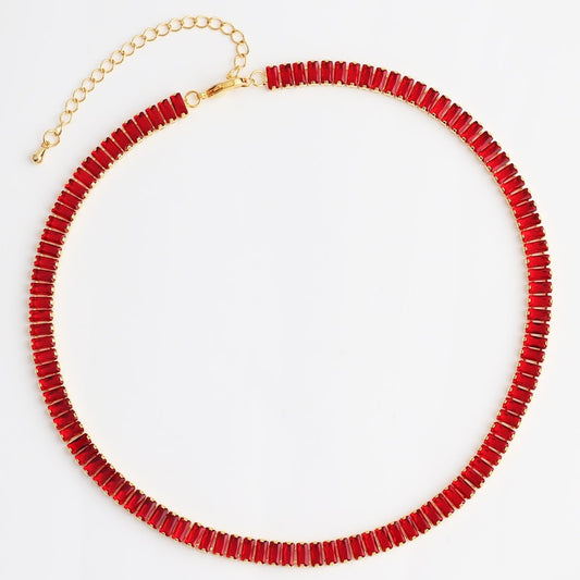 Red CZ Necklace