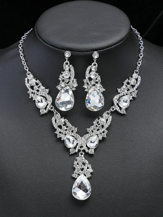 3pcs white jewelry set