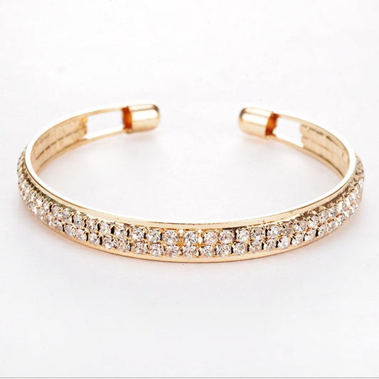 Elegant Open Golden Bangles