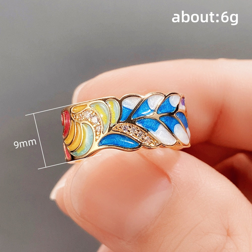 Handmade Enamel Ring