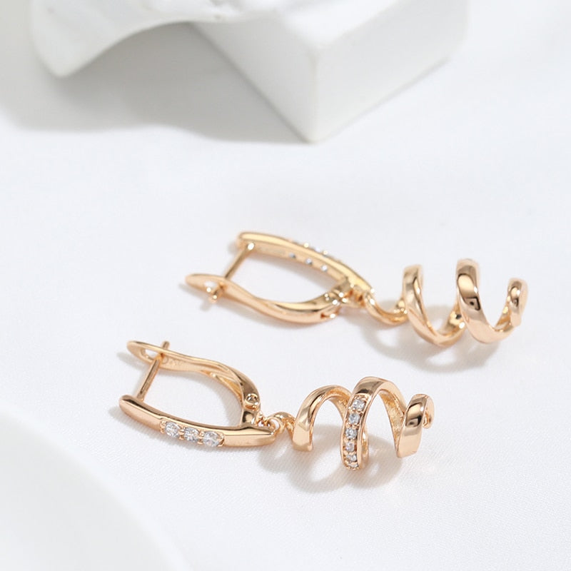 Rose Gold Drop Earrings