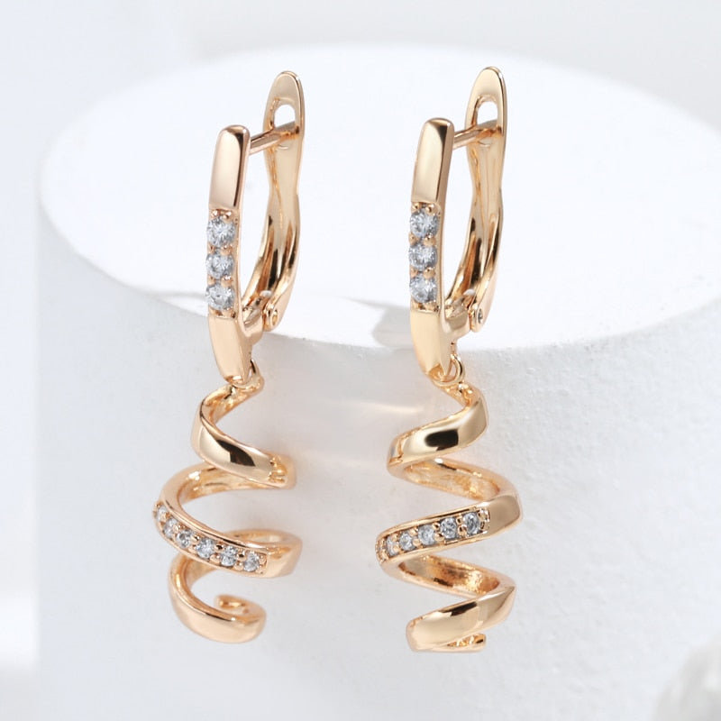 Rose Gold Drop Earrings