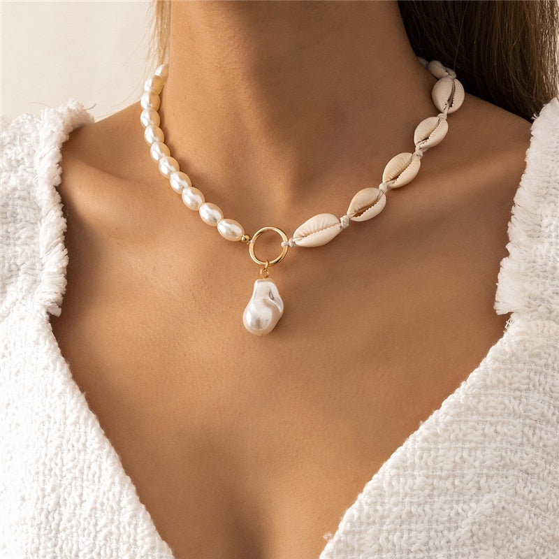 Multilayer Imitation Pearl Necklace