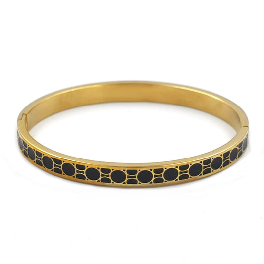 Gold Black Bangles Bracelets for Women