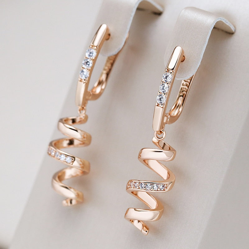 Rose Gold Drop Earrings